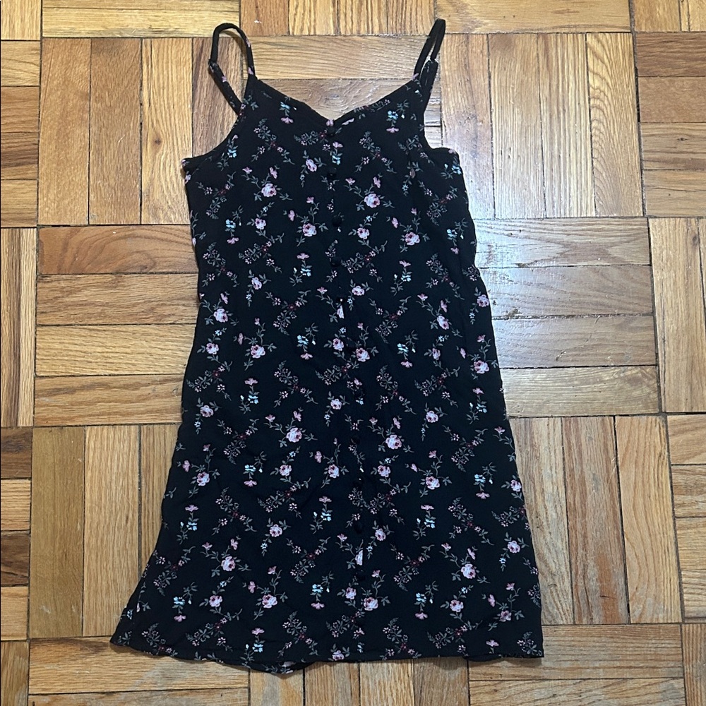 Abercrombie Kids Black Floral Dress
